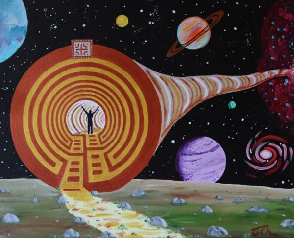 Into the Labyrinth Painting