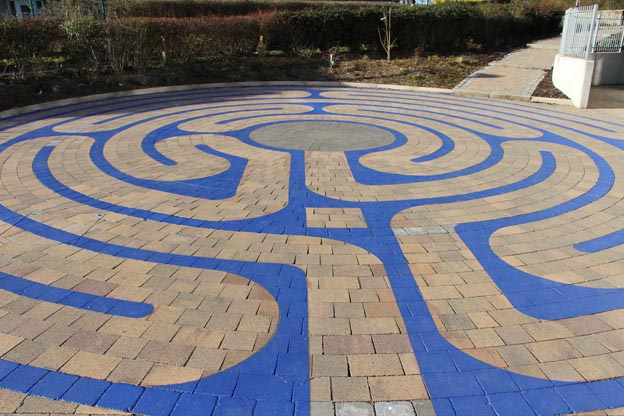 Painted Labyrinth of Paving